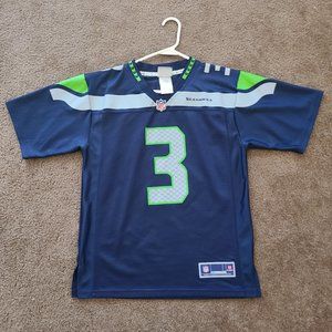 Seattle Seahawks Jersey  NFL Official #3 Russell Wilson - YOUTH Size LARGE